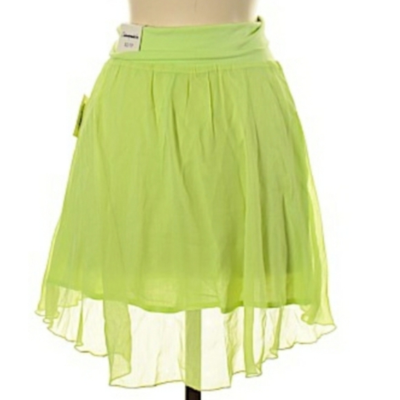 * NWT AEROPOSTALE HIGH LOW SEMI SHEER SLIP ON SKIRT COVER UP SIZE SMALL - Picture 2 of 5